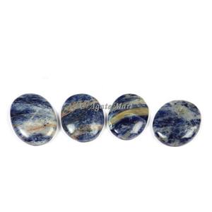 Cristaux de guérison Sodalite naturelle de haute qualité pierre de palmier cabochons en cristal sculpté poli pour la décoration de méditation de guérison - Product Image 1