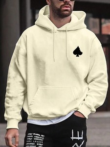 เสื้อสเวตเตอร์แบบสวมหัวเสื้อมีฮู้ดฮิปฮอปแนวสตรีทเสื้อขนแกะผ้าฝ้าย100% โอเวอร์ไซส์ - Product Image 2