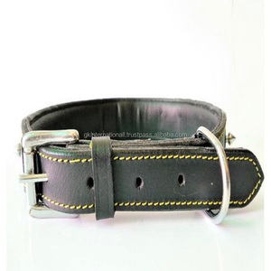 Collar de perro de cuero premium con tachuelas, ajustable, a la medida, con herrajes antioxidantes, novedad, venta al por mayor - Product Image 4