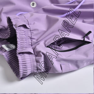 กางเกงลุยหิมะกันน้ำลาเวนเดอร์พร้อมกระเป๋าซิปซับในอบอุ่นและดีไซน์ทรงหลวม - Product Image 4