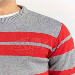 Tricots décontractés de couleur unie pour hommes Pulls en laine de haute qualité fabriqués au Pakistan - Product Image 6