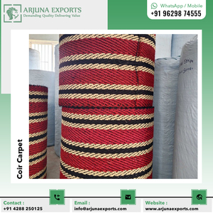 Rouleaux de tapis en coco naturel de couleur personnalisée de la plus haute qualité pour couloir résidentiel et usage extérieur - Product Image 3