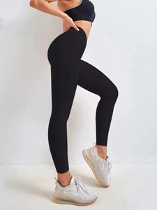 Mallas de Yoga multicolores para mujer, mallas deportivas de cintura alta en V con levantamiento de glúteos, ropa deportiva elástica, pantalones de gimnasio - Product Image 4
