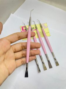 Outil de levage de cils professionnel couleur rose enduit qualité durable lève-cils/outil de levage et de séparation des cils avec peigne - Product Image 6