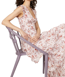 Vestido con volantes rosa de diseño moderno de proveedor indio con tela cómoda para cada ocasión de India - Product Image 5