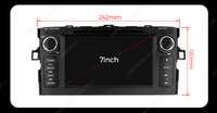 MEKEDE Android voiture multimédia stéréo GPS Navigation voiture-play unité principale pour 7 pouces Toyota Corolla Auris E150 2006-2012
