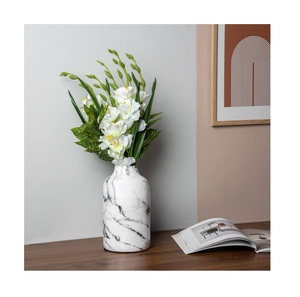 Florero de mármol blanco de alto pulido para la decoración del hogar de la boda para artesanías de A Z, maceta de mármol Natural, uso de artículos de mesa - Product Image 6