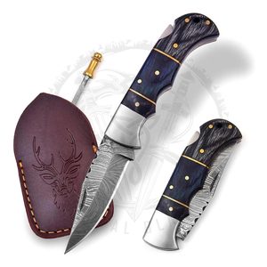 Cuchillo de bolsillo plegable para exteriores multiusos hecho a mano personalizado cuchillos de supervivencia directos de fábrica para acampar al aire libre - Product Image 1