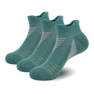 Chaussettes de performance en coton et bambou de qualité supérieure, rembourrage athlétique, compression, évacuation de l'humidité, course à pied, hommes, 3 paires - Product Image 4