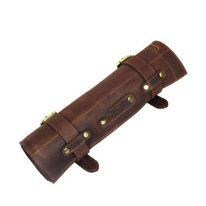 100% Top High Quality Lightweight Genuine Leather Knife <b>Roll</b> <b>Bags</b> Factory-Made Tools <b>Roll</b> OEM Supported-LKR-0032 - Product Image 5