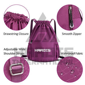 Bolsas con cordón personalizadas de alta calidad Bolsas con cordón impermeables Venta en línea Bolsas con cordón para gimnasio - Product Image 6