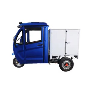 Triciclo Eléctrico de Carga de Alta Calidad en Stock con Carrocería Cerrada de 60V y Puerta Enrollable, Listo para Enviar - Product Image 1