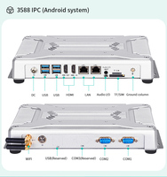 Mini PC industriel sans ventilateur intégré RK3588/Core I3/i5/J4125, ordinateur de bord industriel Linux Android avec 5 ports COM, SIM, Wifi 4G