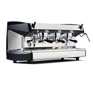 Machine à expresso professionnelle 3 groupes, blanche nacrée, avec station à café professionnelle pour tasses hautes - Product Image 5