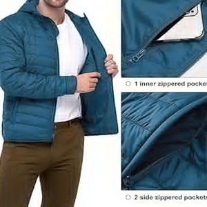 Chaqueta de Burbuja para Hombre Adulto con Cierre de Cremallera, Chaqueta de Burbuja de Nuevo Estilo para Hombre para Invierno - Product Image 3