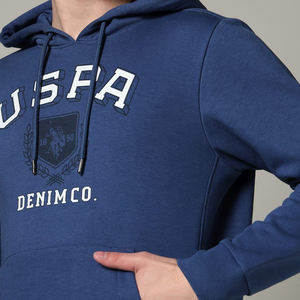 French Terry Fleece Streetwear Hommes Pull Décontracté Sweat À Capuche Imprimé Vêtements D'hiver Nouvelle Collection Pull Sun Faded Hoodie - Product Image 4