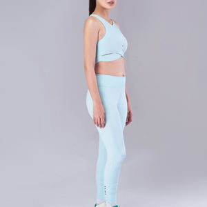 Conjunto de Yoga Cómodo y Sólido para Mujer, Ropa Deportiva, Conjunto de 2 Piezas de Leggings y Sujetador con Diseño Personalizado, Transpirable - Product Image 5
