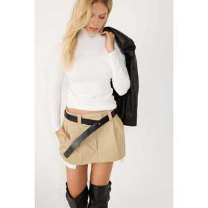 Blusa básica de manga larga con cuello alto - Product Image 2