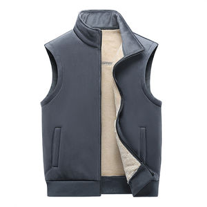 Lightweight <b>Men's</b> & Women's <b>Long</b> <b>Sleeve</b> Softshell <b>Vests</b> Breathable Casual Slim Fit Winter Woolen Outer Wear - Product Image 1