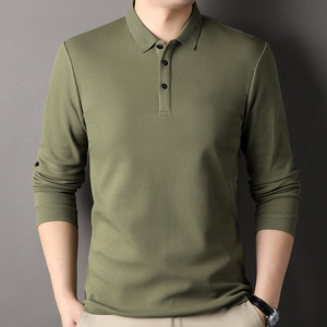 Camisas Polo Blancas al por Mayor para Hombre, Camisa de Manga Larga con Logotipo Personalizado para Hombre, Camiseta Polo de Golf Lisa y Transpirable para Entrenamiento - Product Image 3