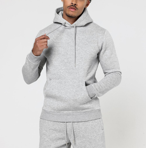 Ensemble de survêtement pour homme, coupe ajustée, 100% coton, avec logo personnalisé, pour le sport, la course, l'hiver et les loisirs, vente en gros - Product Image 4