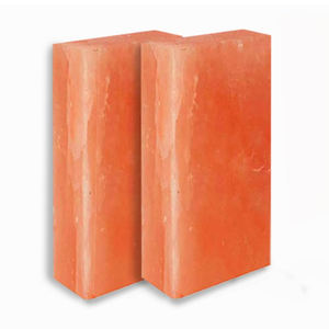 Bloque de sal del Himalaya 8x4x1 y azulejos de sal rosa para pared, Spa, azulejos de sal del Himalaya para decoración del hogar por IMPEX PAKISTAN - Product Image 1