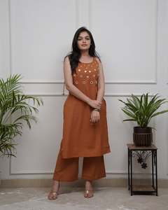 Traje DE TRABAJO DE ESPEJO Shalwar Kameez tradicional de estilo paquistaní Punjabi étnico para mujer bordado boda fiesta festiva pantalón Kurti - Product Image 3