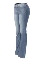 Nouveau Jean Femme Coupe Slim Élastique Taille Haute Uni Vintage Respirant Coupe Bootcut Jambe Étroite Vente en Gros Usine Personnalisable