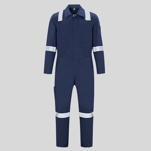 Monos de algodón 100% para hombre, ropa de trabajo reflectante transpirable, ropa de seguridad, mono de algodón polivinílico para traje mecánico de trabajo - Product Image 4