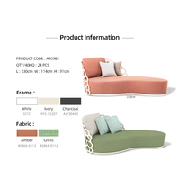 Artie Mobilier d'extérieur moderne pour balcon Mobilier d'extérieur Chaise longue Luxe Hôtel Piscine Lit Mobilier d'extérieur