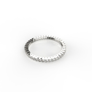 Avarta Jewelry Plata esterlina 30 centavos cada línea Brazalete de diamantes - Product Image 4