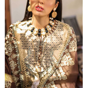 ชุดคาเมซปากีสถานและอินเดียสำหรับผู้หญิง,ชุดสองชิ้นสำหรับใส่ในสนามหญ้าชุดทางการชุดสูทปากีสถาน Shalwar Kameez - Product Image 4