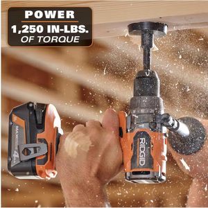 Kit Combinado de 2 Herramientas de 18V con Taladros de Impacto Hidráulicos de Salida Máxima de 6.0 Ah y 4.0 Ah, Cargador de Batería Sin Escobillas y Estuche Rígido - Product Image 3