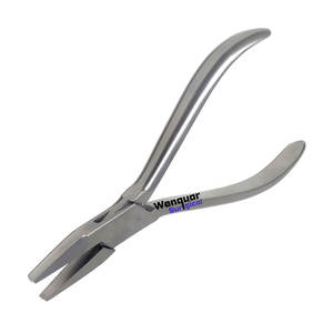 Meilleures ventes, pinces à bec plat orthodontiques en acier chirurgical Wenquar, instruments les plus vendus - Product Image 1