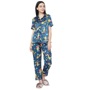 Most Demanding Hot Sale Women's <b>Thermal</b> Sleepwear Suits Competitive Price Adults Girls Elastic Waist T Shirts <b>Pajama</b> Sets - Product Image 4
