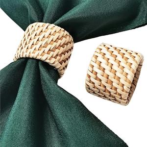 Porte-serviettes en rotin simple pour une décoration élégante de table à manger, cuisine et usage quotidien élégant, fabriqué à la main en Inde - Product Image 5