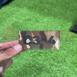 Patchs personnalisés découpés au laser Matériau des bords avec crochet et boucle de soudure à chaud ou à coudre, parfaits pour les chapeaux, les sacs et les uniformes - Product Image 4