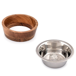 Venta caliente de cuencos para mascotas de acero inoxidable de primera calidad comederos de forma redonda para la venta de alimentos de agua de la India - Product Image 3