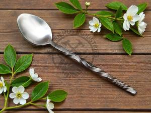 Ensemble de couverts médiévaux vikings, couverts forgés à la main, style nordique torsadé, outils de cuisine pour le camping et la table à manger - Product Image 2