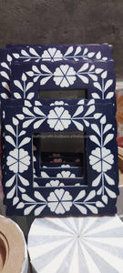 Cadres en bois MDF modernes avec incrustations d'os, sérigraphie, design artisanal de haute qualité, fabrication indienne, taille et couleur personnalisées, vente en gros de cadres pour l'artisanat - Product Image 3