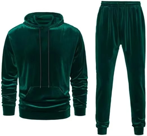Survêtement d'hiver pour homme, respirant, léger, de haute qualité, uni, en polyester et coton, vêtements de sport, vente en gros personnalisée - Product Image 5
