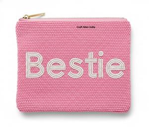 Monedero Mini Elegante con Cuentas de Colores Bordadas a Mano, Opciones de Diseño Personalizables - Product Image 1