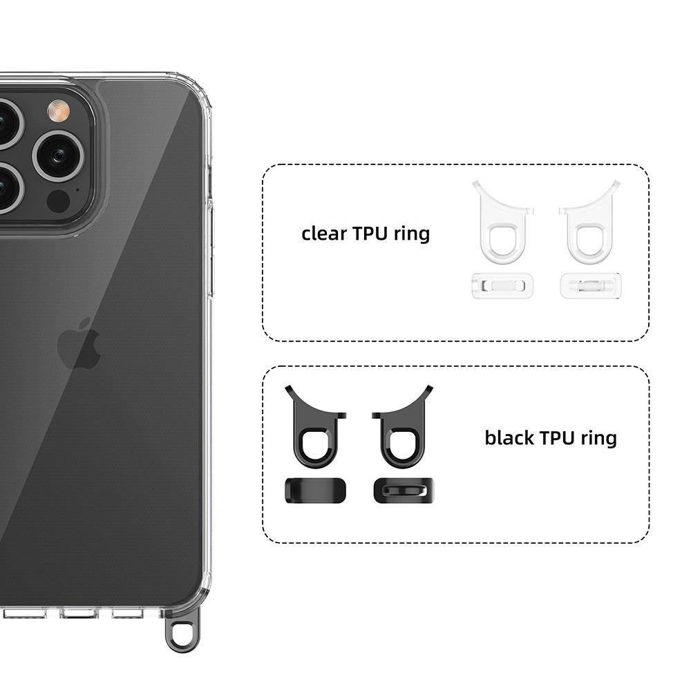 Clear case with 1 pair of TPU hook