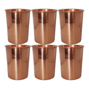 Drinking water copper glass Ayurvedic copper glass <b>set</b> Health copper water tumbler Indian copper tumbler - Product Image 2