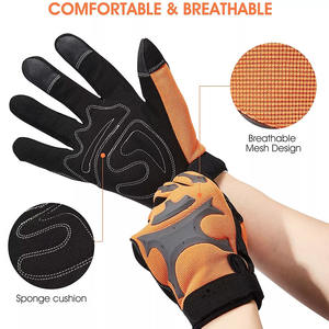 Guantes de trabajo de seguridad con logotipo personalizado de alta visibilidad, tela suave reflectante, Bombilla LED transpirable, tráfico de impacto antivibración - Product Image 3