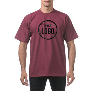 Moda Streetwear pro Club Hombres Peso pesado Algodón Manga corta Cuello redondo Camiseta Logotipo personalizado Camiseta para hombres - Product Image 3