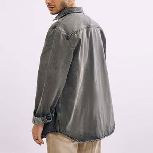 Chemise en jean pour hommes, style unique de vêtements d'extérieur, tenue d'été, look attrayant, chemise en jean pour hommes, produit tendance, chemise en jean à la mode - Product Image 4