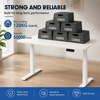 Table de bureau électrique à hauteur réglable intelligente, sur mesure, à 2 pieds et 2 moteurs, pour position assise-debout, idéale pour les coins