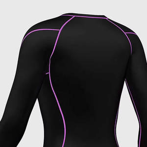 Camiseta de Compresión para Mujer, Sin Costuras, Manga Larga, Absorbe la Humedad, Transpirable, Elástica, de Alta Calidad, Spandex/Poliéster, Personalizable - Product Image 5