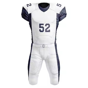 Oferta Especial: Conjunto de Uniforme de Fútbol Americano Personalizado, Camiseta de Manga Corta y Pantalones, Poliéster Transpirable, Impresión de Nombre y Número del Equipo - Product Image 1